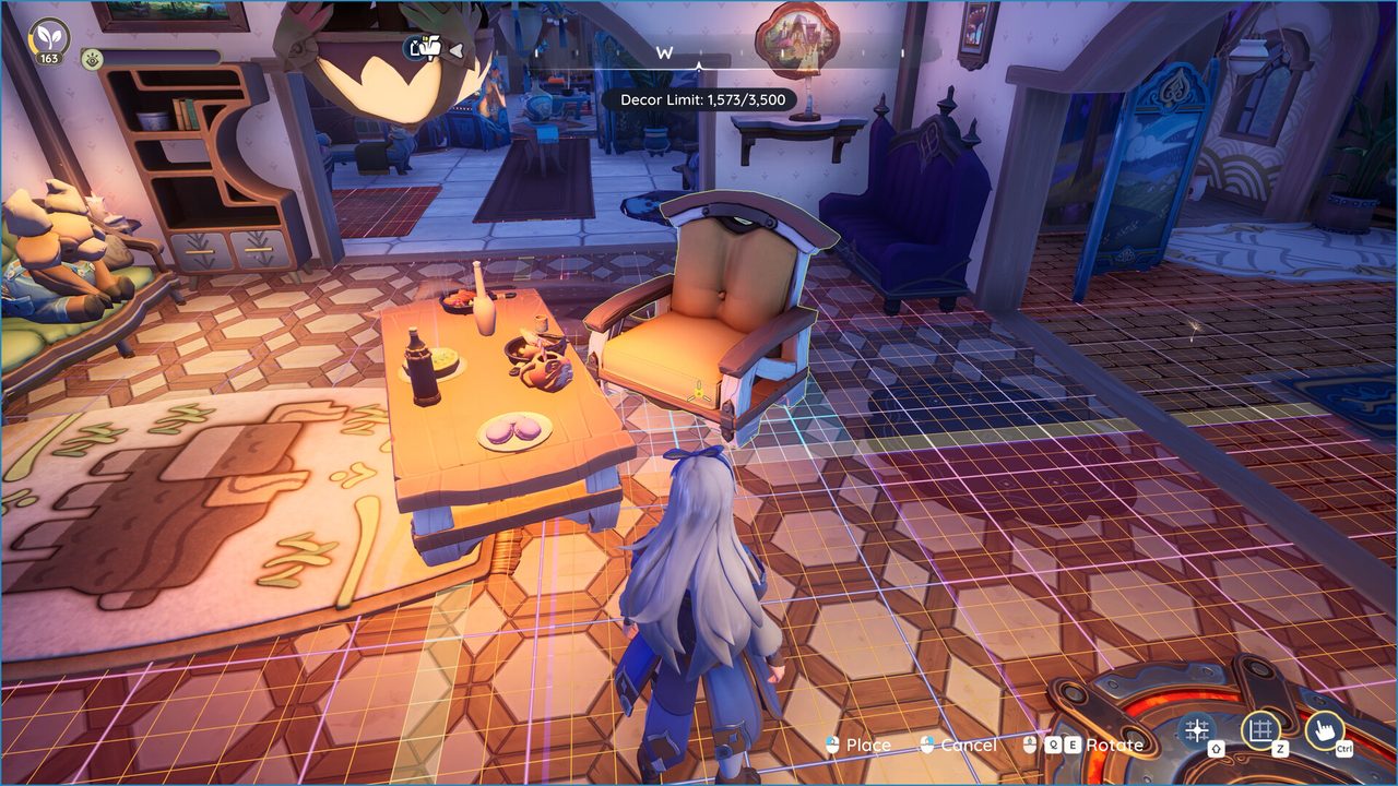 Palia: A decorated room interior with a player character